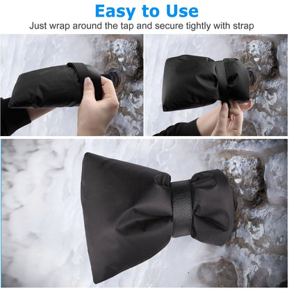 LotFancy Outdoor Faucet Covers for Winter Freeze Protection, 2 PCS Waterproof Hose Bib Covers, 7.5" x 5.7"  WMT