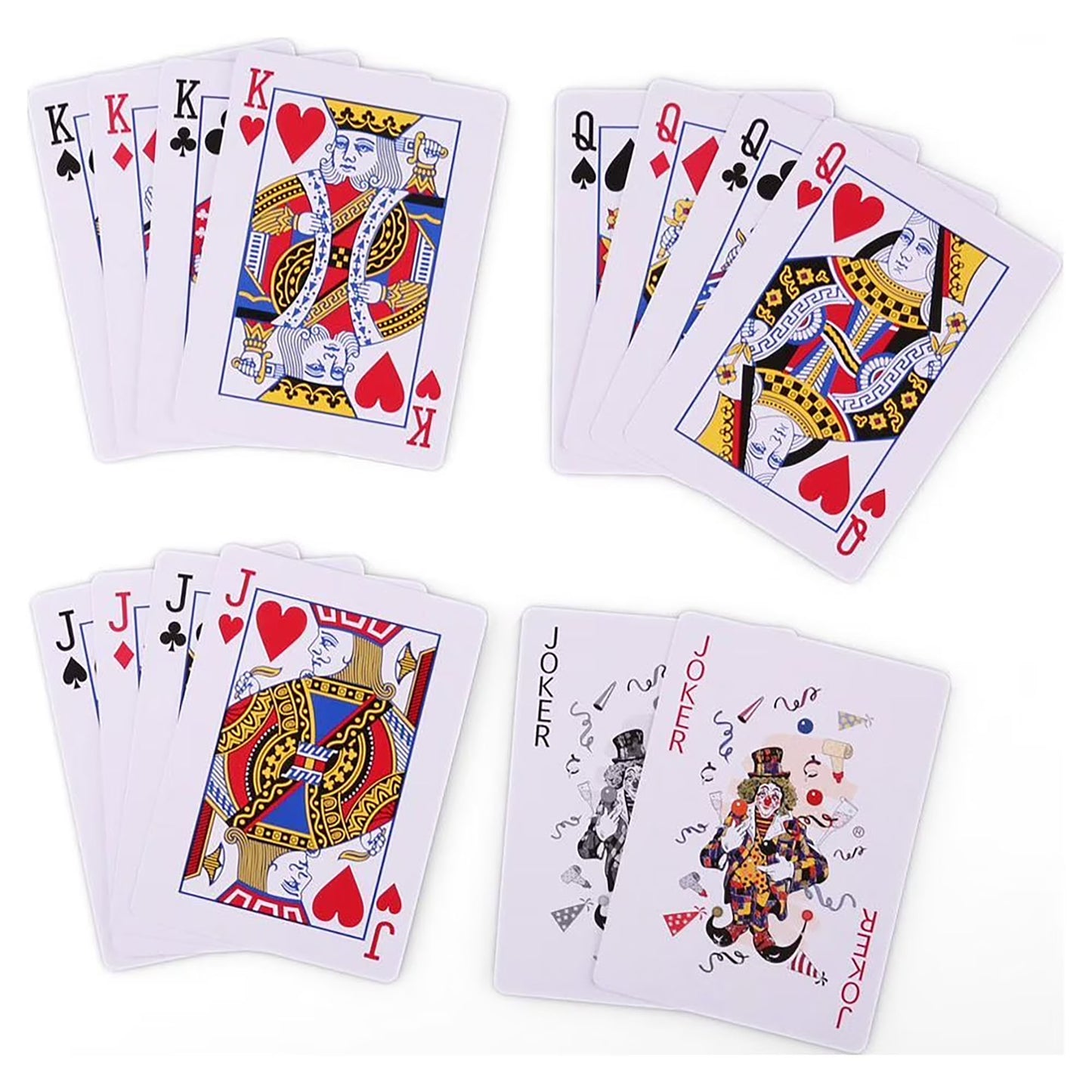 LotFancy Playing Cards, 2 Pack, Decks of Cards, Poker Size Standard Index, Blue and Red