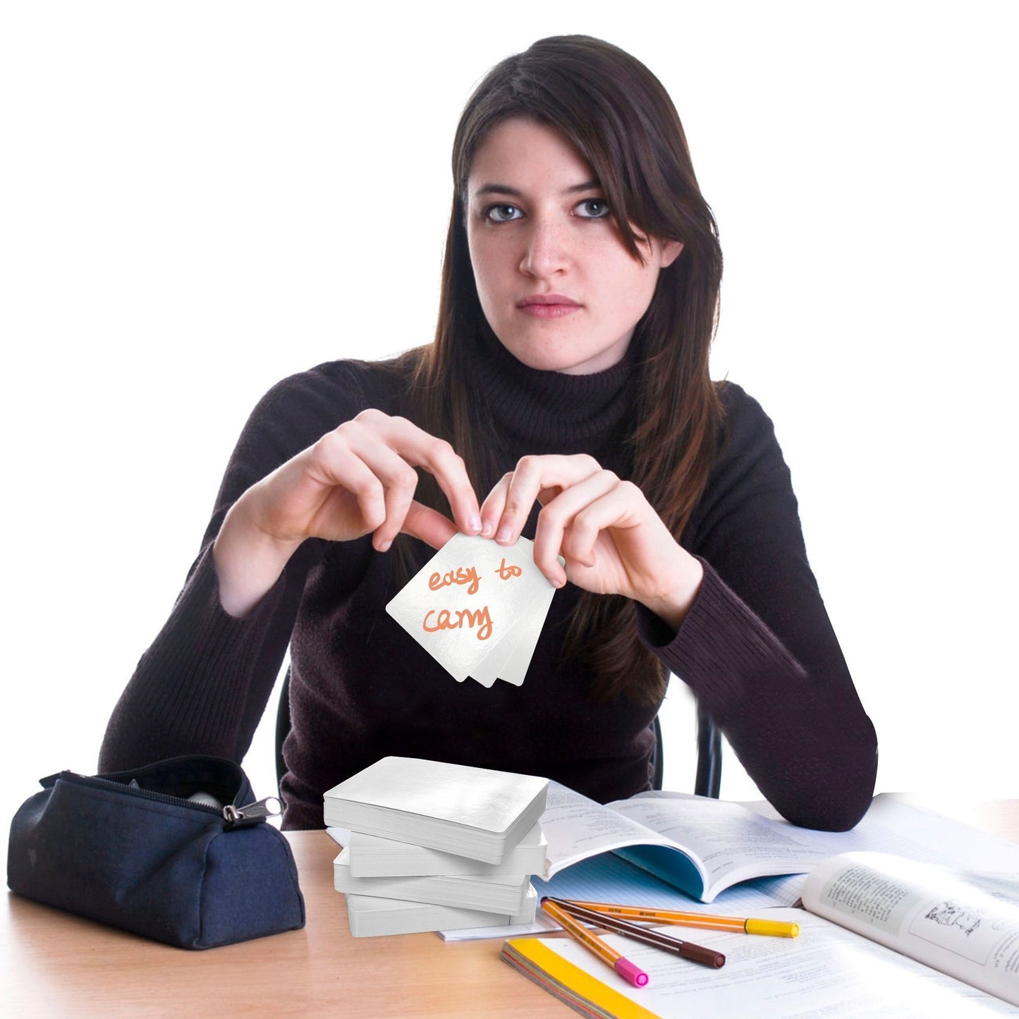 LotFancy Blank Playing Cards, 180Pcs, Dry Erase Cards, Reusable Flash Cards to Write on, Poker Size