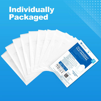 LotFancy Transparent Film Dressing 2.375" x 2.75", 35 Packs Waterproof Bandage for Post Surgical Shower, Tattoo Aftercare Bandage