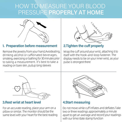 LotFancy Blood Pressure Monitor, Automatic Upper Arm BP Cuff Machine Kit, Digital BP Gauge