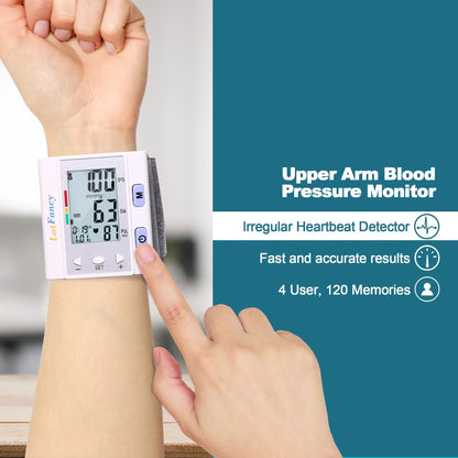 LotFancy Wrist Blood Pressure Monitor for Home Use, BP Cuff, Auto Digital Blood Pressure Machine