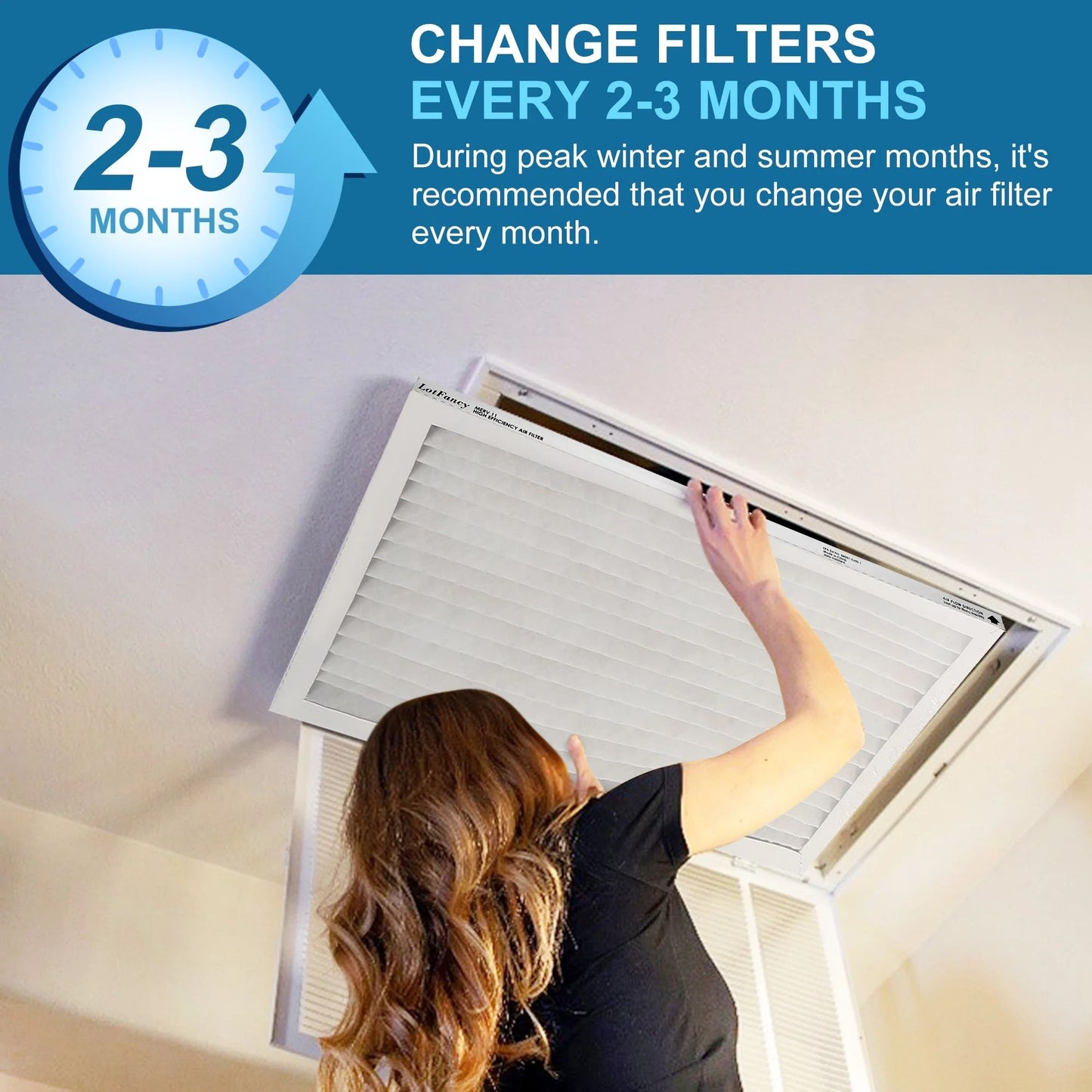 LotFancy 14x20x1 Air Filters, 4 Pack, MERV 11 Pleated HVAC AC Furnace Filters