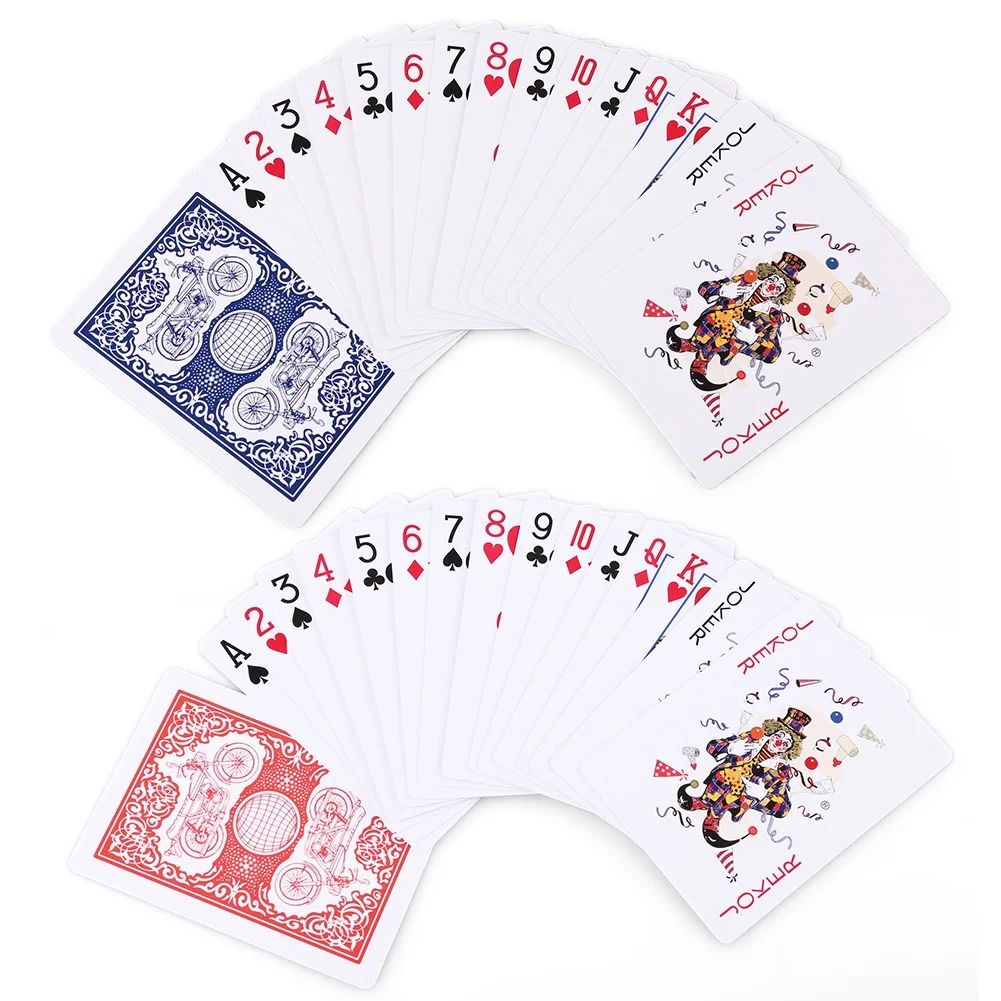 LotFancy Playing Cards, Poker Size Standard Index, 24 Desks(12 Blue and 12 Red)