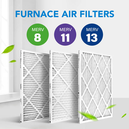 LotFancy 16x25x1 Air Filters, 4 Pack, MERV 11 Pleated HVAC AC Furnace Air Filters