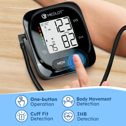 LotFancy Blood Pressure Monitor, Automatic Digital BP Machine w/Large Cuff for Upper Arm 8.6-16.5 in