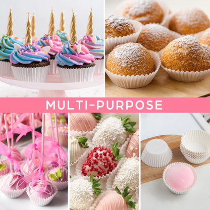 LotFancy 200 Pcs Grease-Resistant Cupcake Liners, Muffin Liners, Heavy Duty Coated Paper Baking Cups