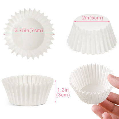 LotFancy 200 Pcs Grease-Resistant Cupcake Liners, Muffin Liners, Heavy Duty Coated Paper Baking Cups