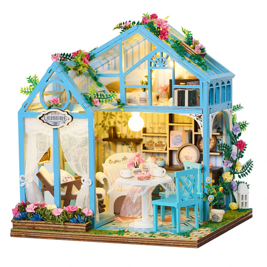 BenBen DIY Miniature House Kit, Mini House Building Kit with Furniture for Adults, Teens, Family