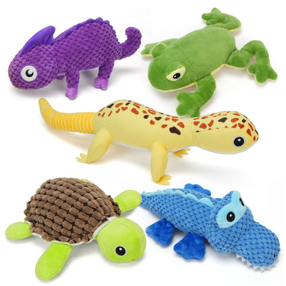 Prime Pets Dog Squeaky Toy, 5pcs Assortment Pet Toys, Plush Dog Chew Toys for Small Medium Large Dog