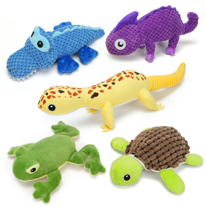 Prime Pets Dog Squeaky Toy, 5pcs Assortment Pet Toys, Plush Dog Chew Toys for Small Medium Large Dog