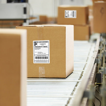LotFancy 4x6 Thermal Labels Fanfold, 500 White Shipping Labels with Perforation