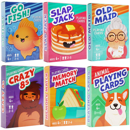 LotFancy Card Games for Kids Family Game Night PMT