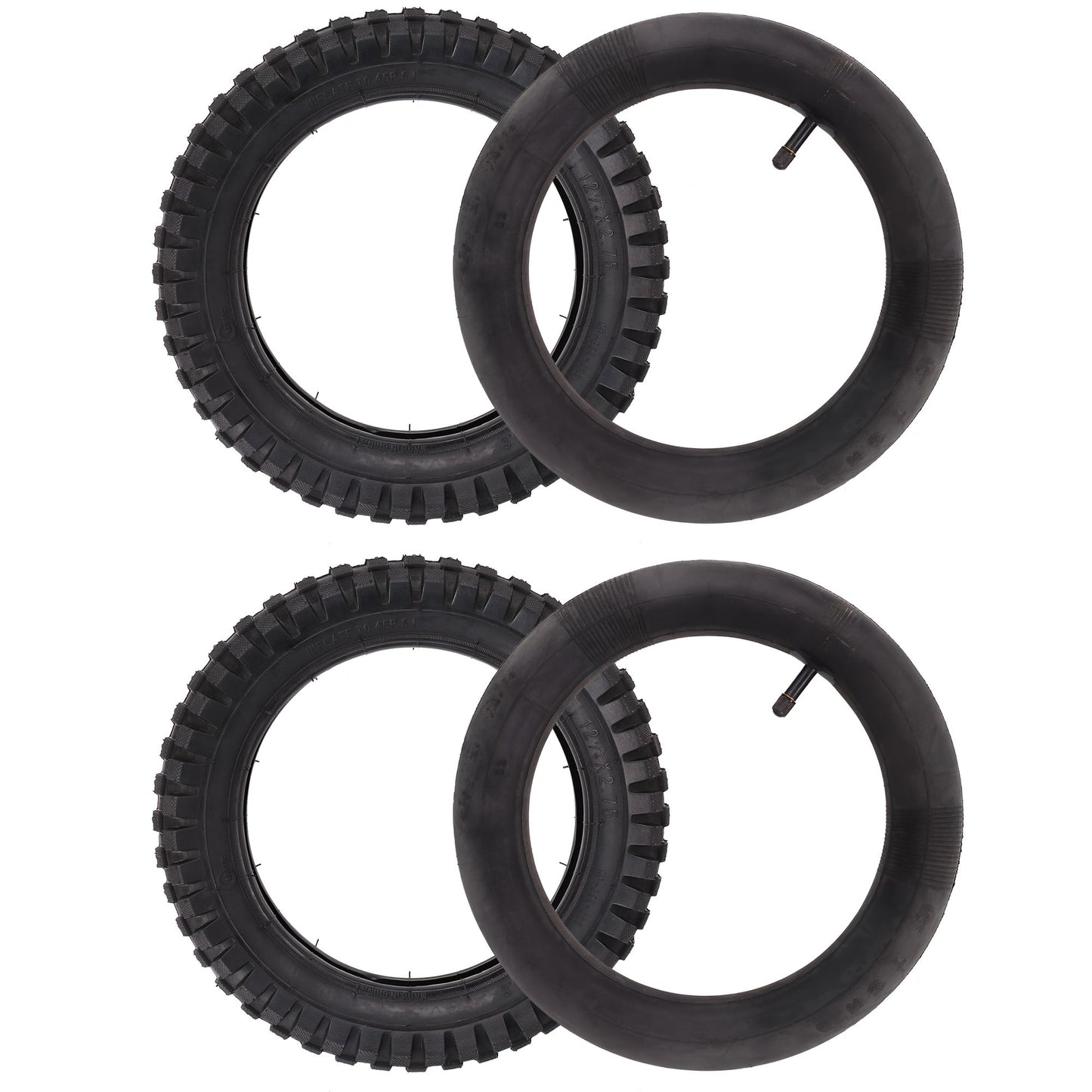 12.5x2.75 (12-1/2x2.75) Tire & Inner Tube for Razor MX350 MX400 Dirt Rocket