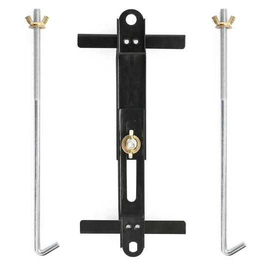 LotFancy Adjustable Battery Hold Down, Universal Battery Bracket with J Hook, Battery Tie Down Kit