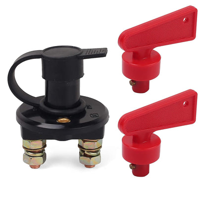 LotFancy 6V 12V 24V Battery Disconnect Cutoff Switch, Battery Isolator Switch