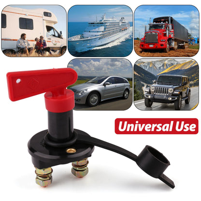 LotFancy 6V 12V 24V Battery Disconnect Cutoff Switch, Battery Isolator Switch