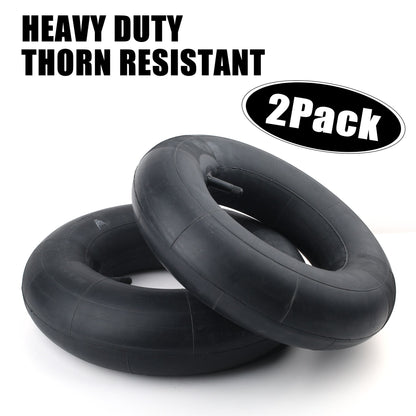 LotFancy 4.10/3.50-6 4.10/3.50-4" Inner Tube,  Replacement Tube for Hand Truck, Dolly, Hand Cart, Utility Wagon, Utility Carts, Garden Cart, Snowblower, Lawn Mower, Wheelbarrow, Generator and More