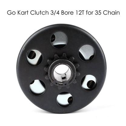 LotFancy Go Kart Clutch 3/4 Bore with Chain, Centrifugal Clutch Fit for Go Kart Minibike Honda Engines, with connecting link