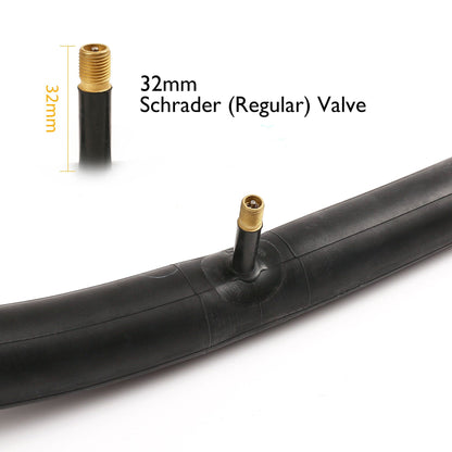 LotFancy 2Pcs 16x1.95/2.125 Inner Tubes for Road Mountain Bike, 32mm Schrader Valve