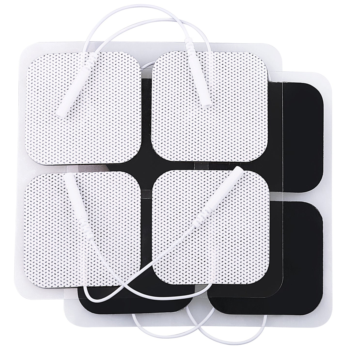 LotFancy 40Pcs TENS Unit Electrode Pads, 2"x2" Reusable Adhesive TENS Unit Replacement Pads,2mm Pin
