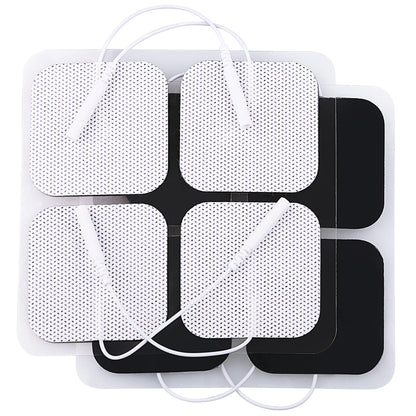 LotFancy 40Pcs TENS Unit Electrode Pads, 2"x2" Reusable Adhesive TENS Unit Replacement Pads,2mm Pin