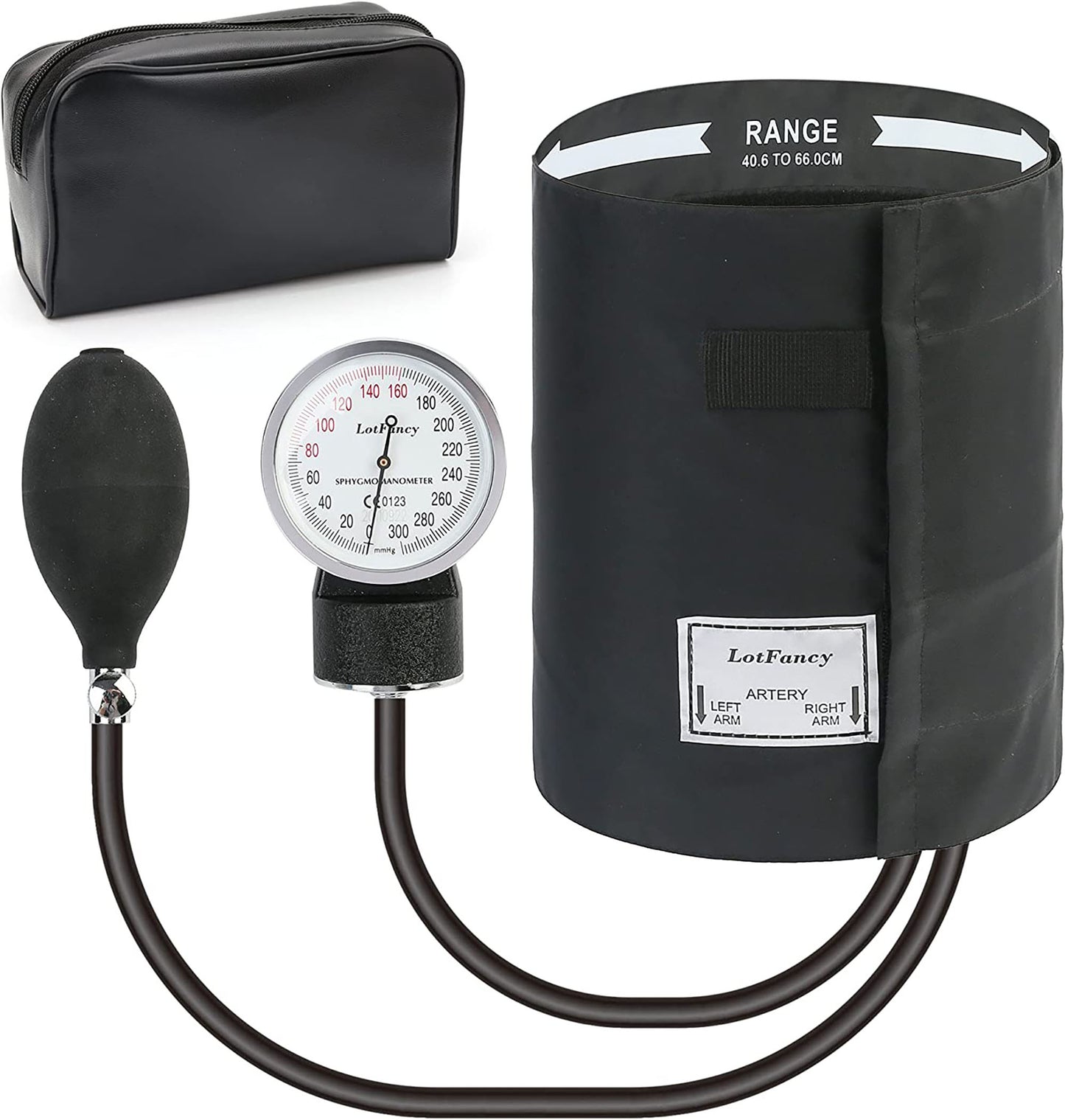 LotFancy Aneroid Sphygmomanometer, Professional Manual Blood Pressure Monitor