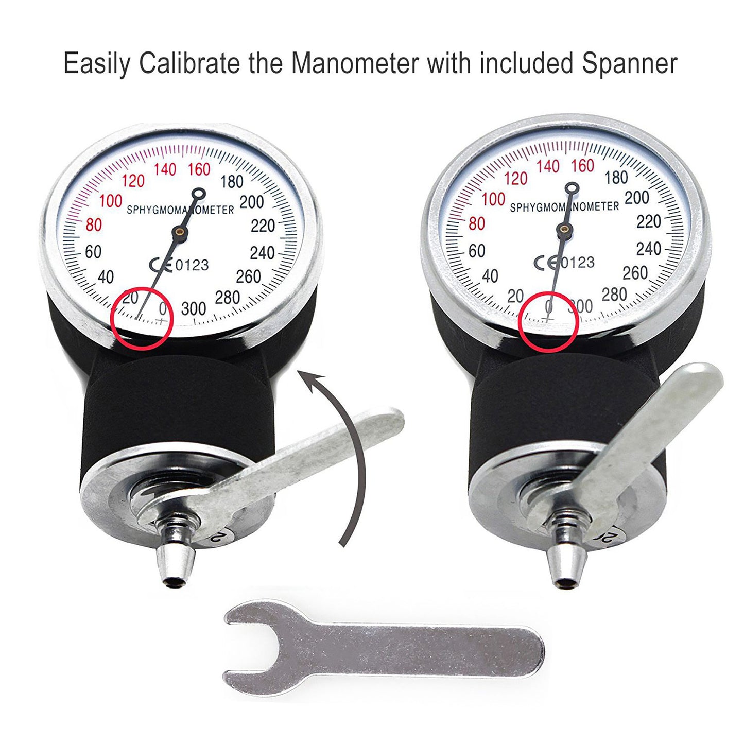 LotFancy Aneroid Sphygmomanometer, Professional Manual Blood Pressure Monitor
