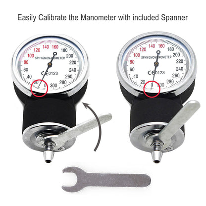 LotFancy Aneroid Sphygmomanometer, Professional Manual Blood Pressure Monitor