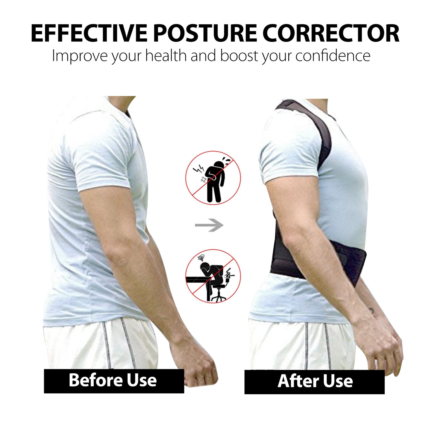 LotFancy Posture Corrector for Women Men and Kids