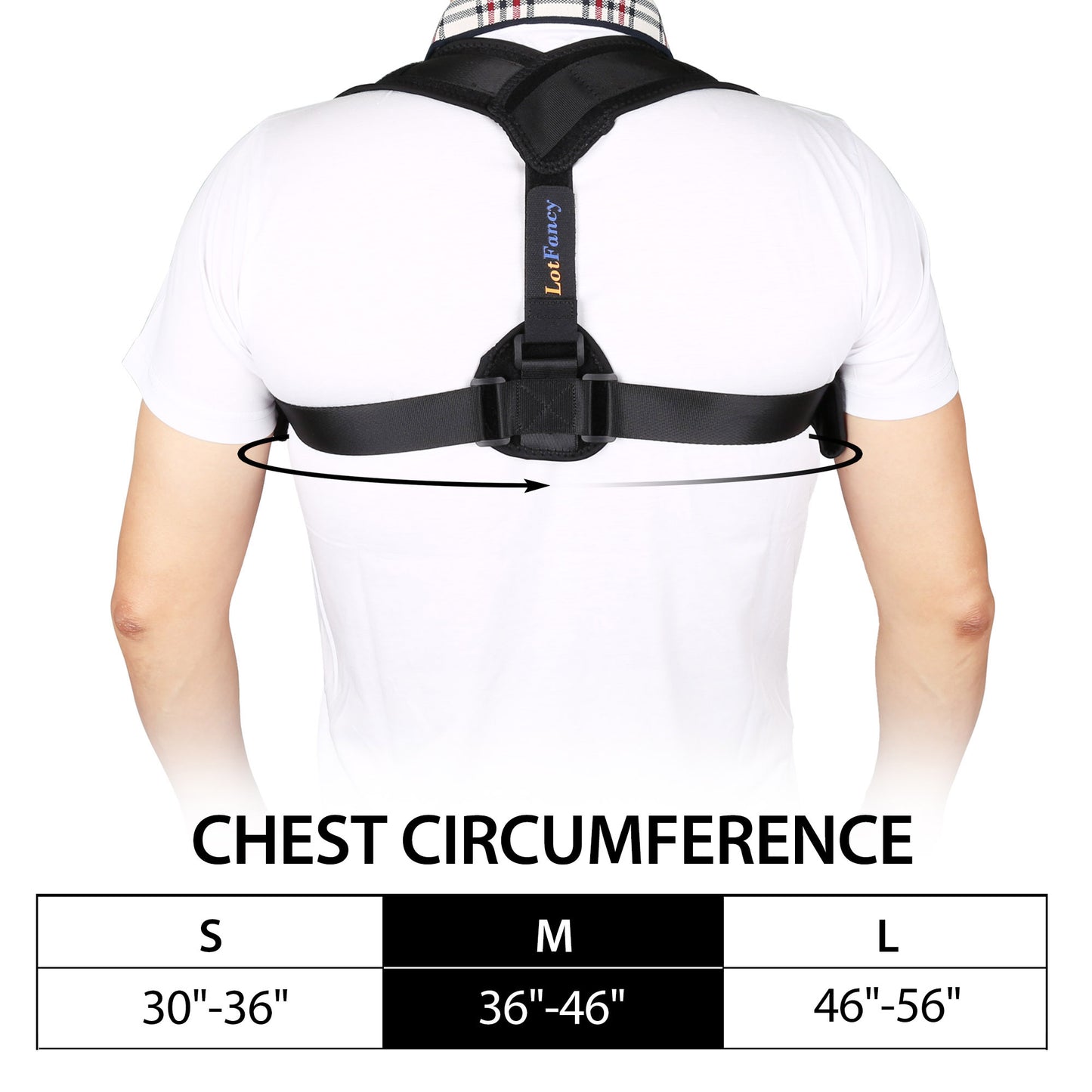 LotFancy Posture Corrector for Women Men and Kids, Adjustable and Comfortable