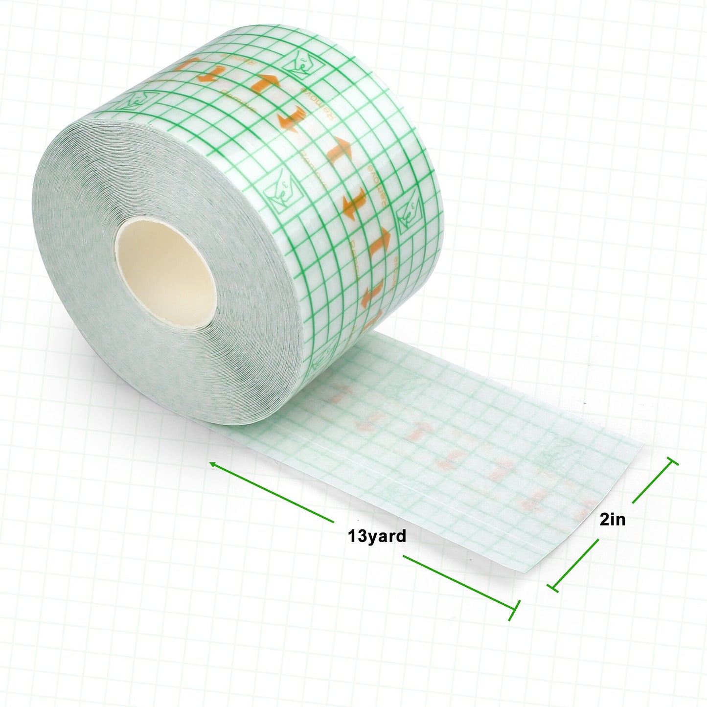 LotFancy 2 in x 13 Yards Tattoo Aftercare Bandage Rolls, Adhesive Transparent Film Dressing