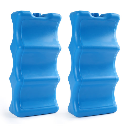 LotFancy 2Pcs Ice Packs for Coolers, Insulated Contoured Freezer Pack for Lunch boxes,Reusable
