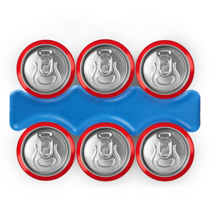 LotFancy 4 Ice Packs for Coolers, Reusable Insulated Contoured Freezer Pack for Lunch Box, Beer Can
