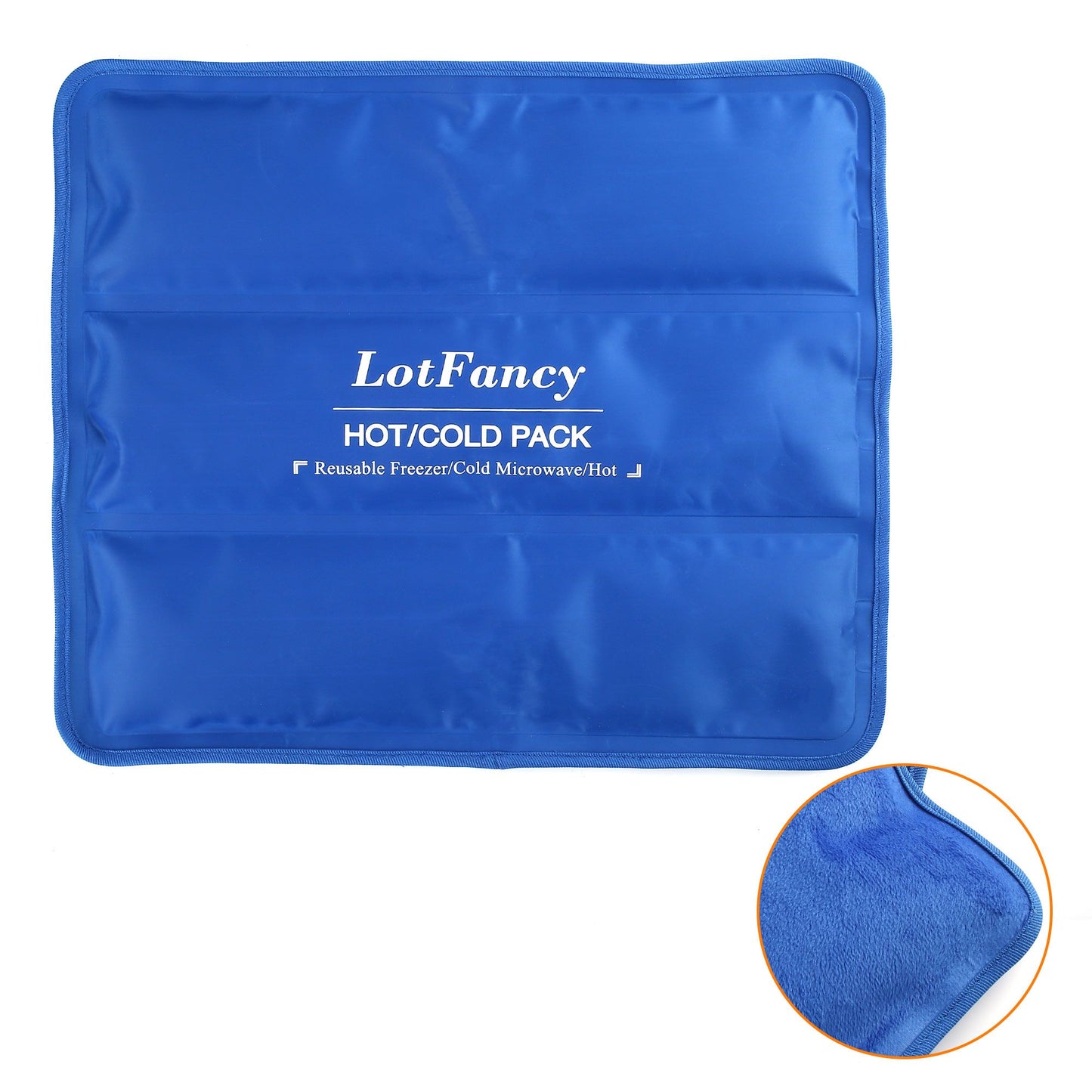 LotFancy Ice Pack for Injuries, Reusable Hot Cold Pack for Therapy, Cooling or Heating Pad for First Aid, Back Shoulder Neck Head Feet Pain Relief PMT