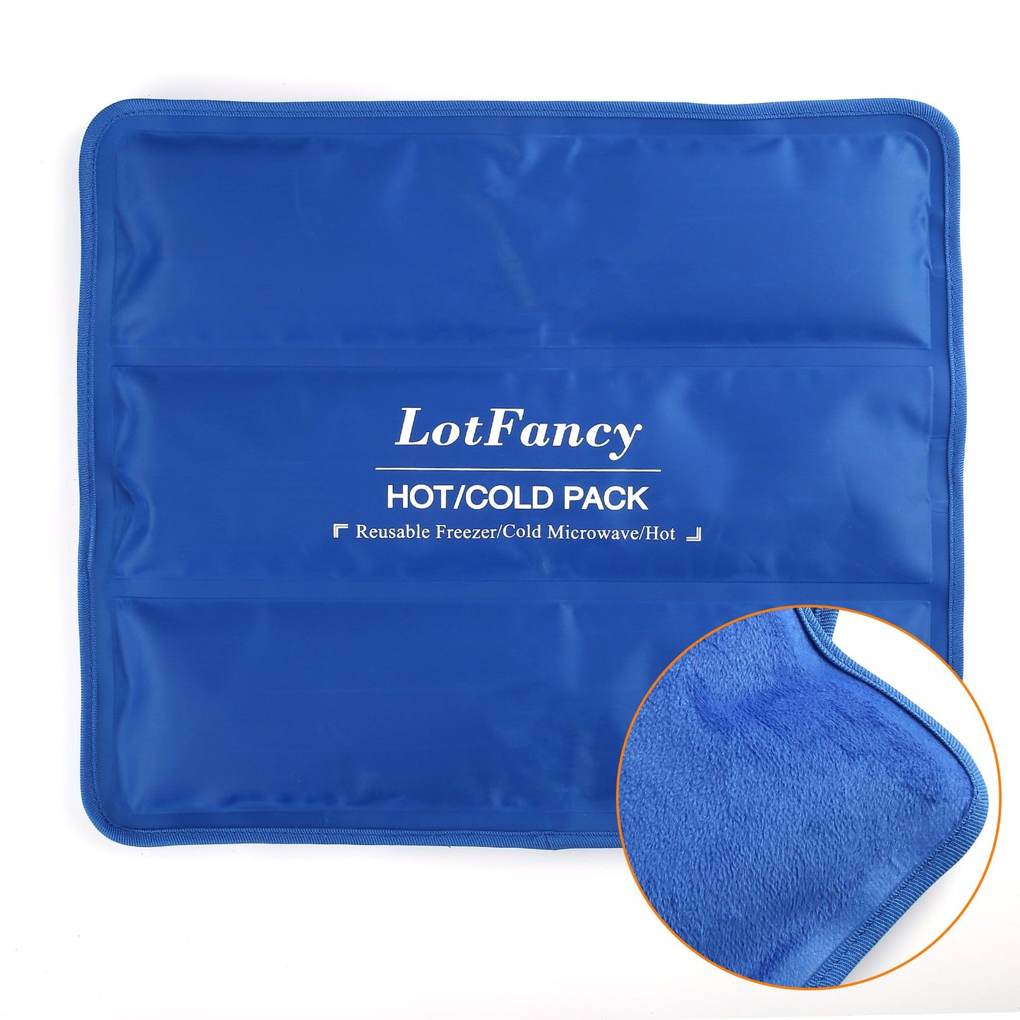 LotFancy Ice Pack for Injuries, Reusable Hot Cold Pack for Therapy, Cooling or Heating Pad for First Aid, Back Shoulder Neck Head Feet Pain Relief PMT