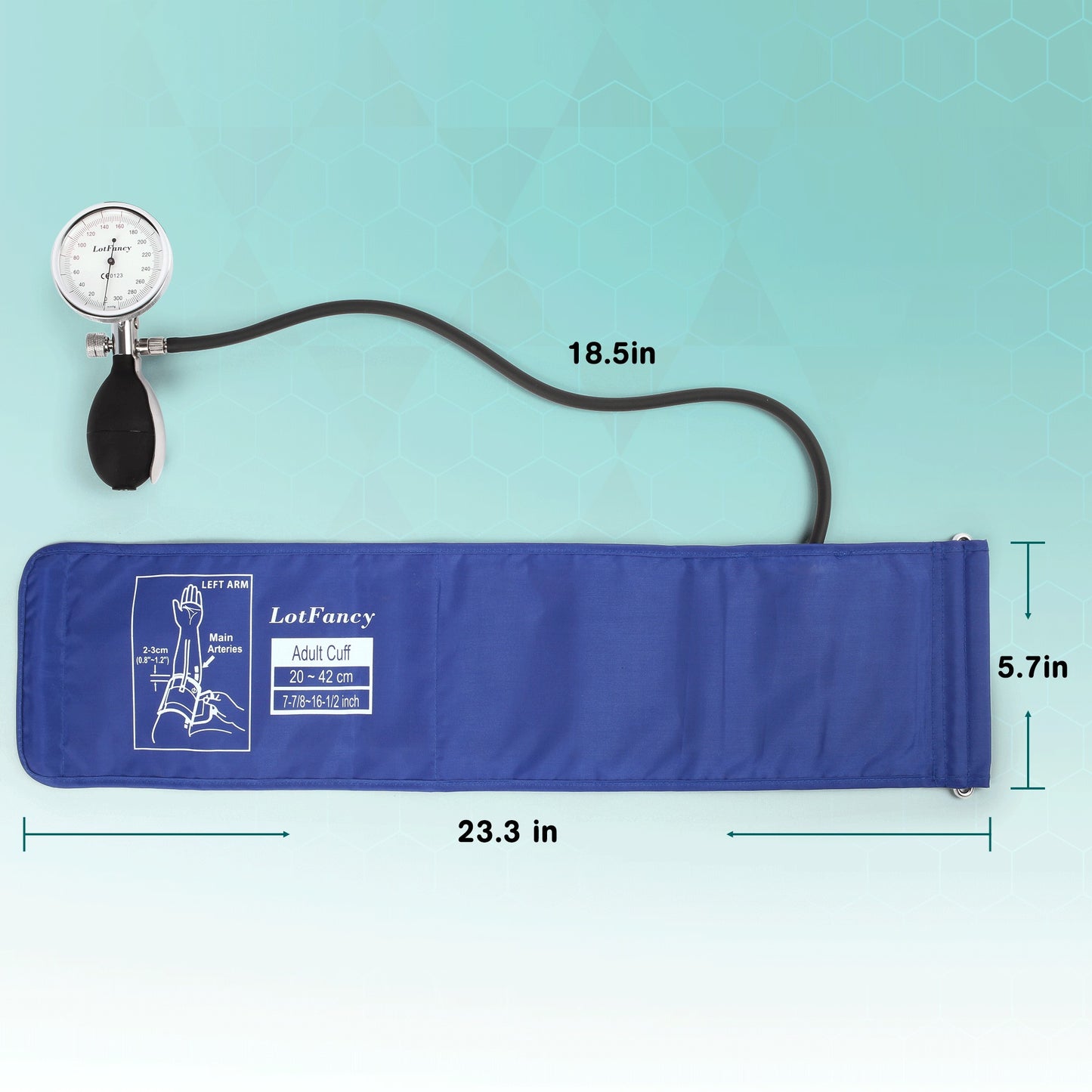 LotFancy Aneroid Sphygmomanometer, Professional Manual Blood Pressure Monitor