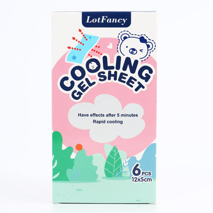 LotFancy Baby Fever Cooling Pad, Cool Patches for Fever, Cool Gel Sheet for Kids, Headache Relief, Forehead Fever Patch, 4.7 x2 Inch
