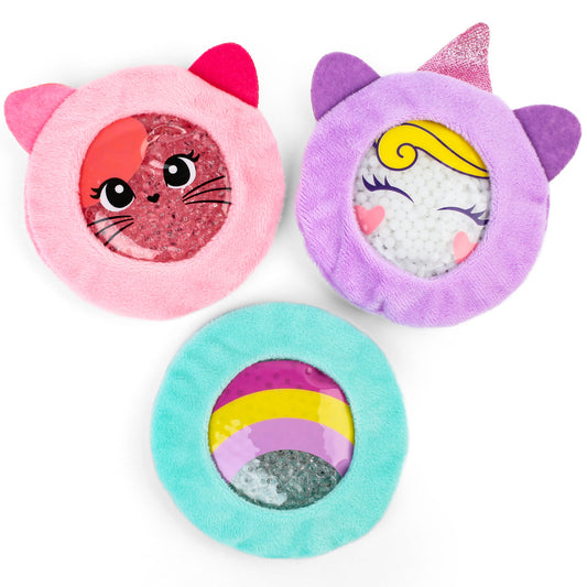LotFancy Kid Ice Pack for Boo Boos, 3 Pack Reusable Gel Cold Pack for Kids, 4.75 in