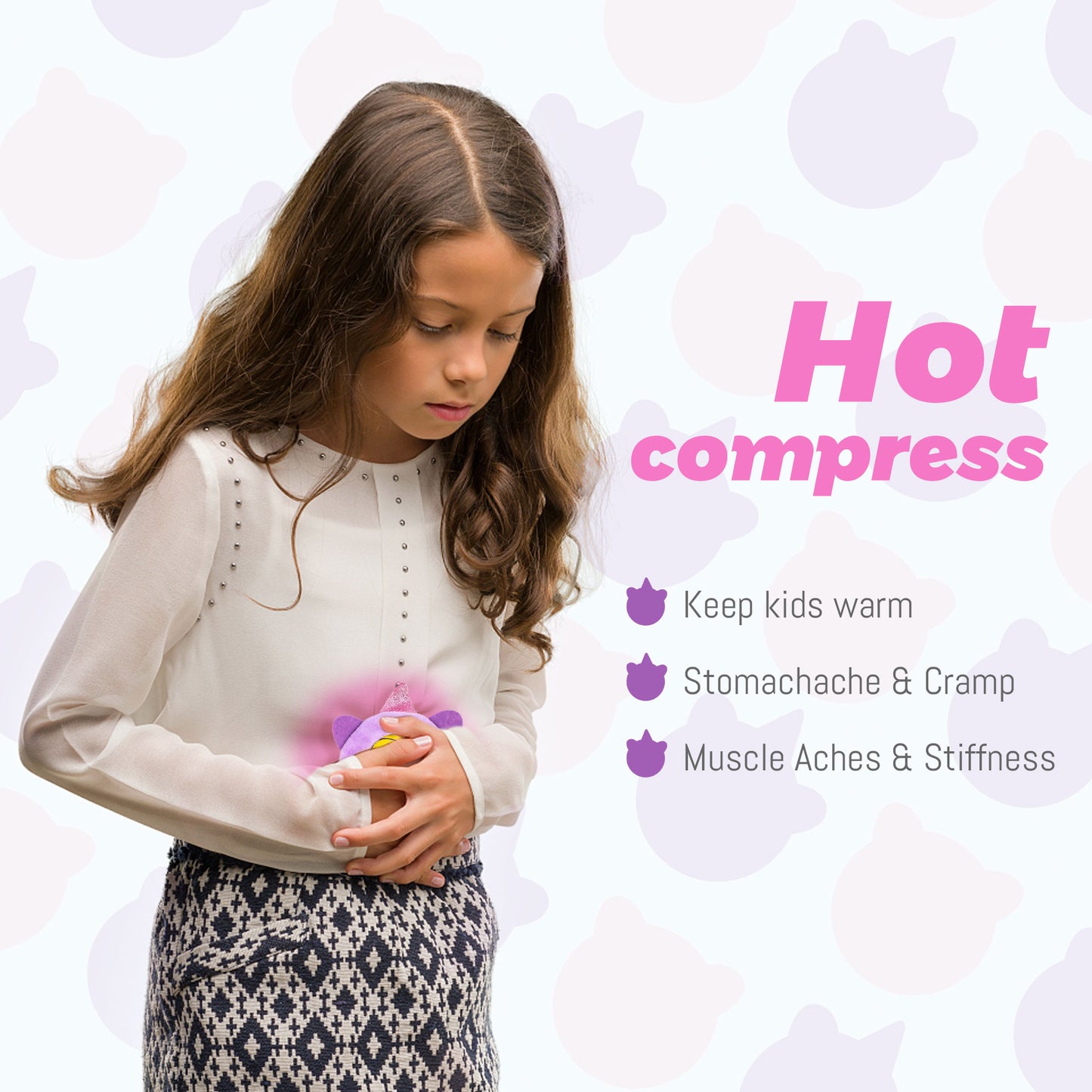 LotFancy Kid Ice Pack for Boo Boos, 3 Pack Reusable Gel Cold Pack for Kids, 4.75 in