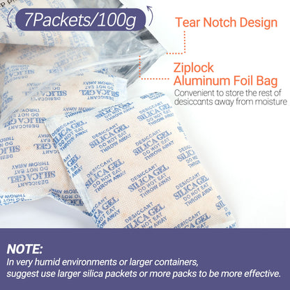 LotFancy Silica Gel Packs, Food Grade Desiccant Packs, Orange to Green Indicating, Non-Toxic Moisture Absorber Desiccant Bags