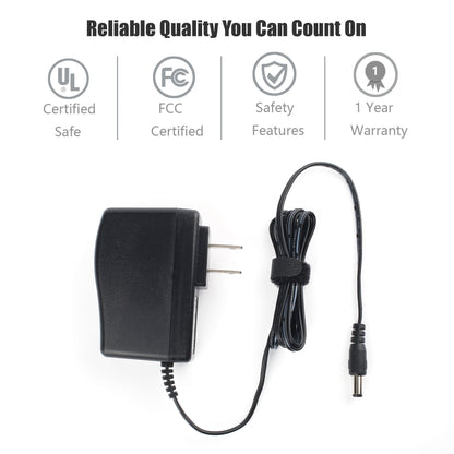 12V 2A Power Adapter for Yamaha Keyboard PA130 PA150, Medela Breast Pump, Router, CCTV, IP Camera, LED String Light, Network Hub, Universal Wall AC DC Power Supply, UL Listed, 24W