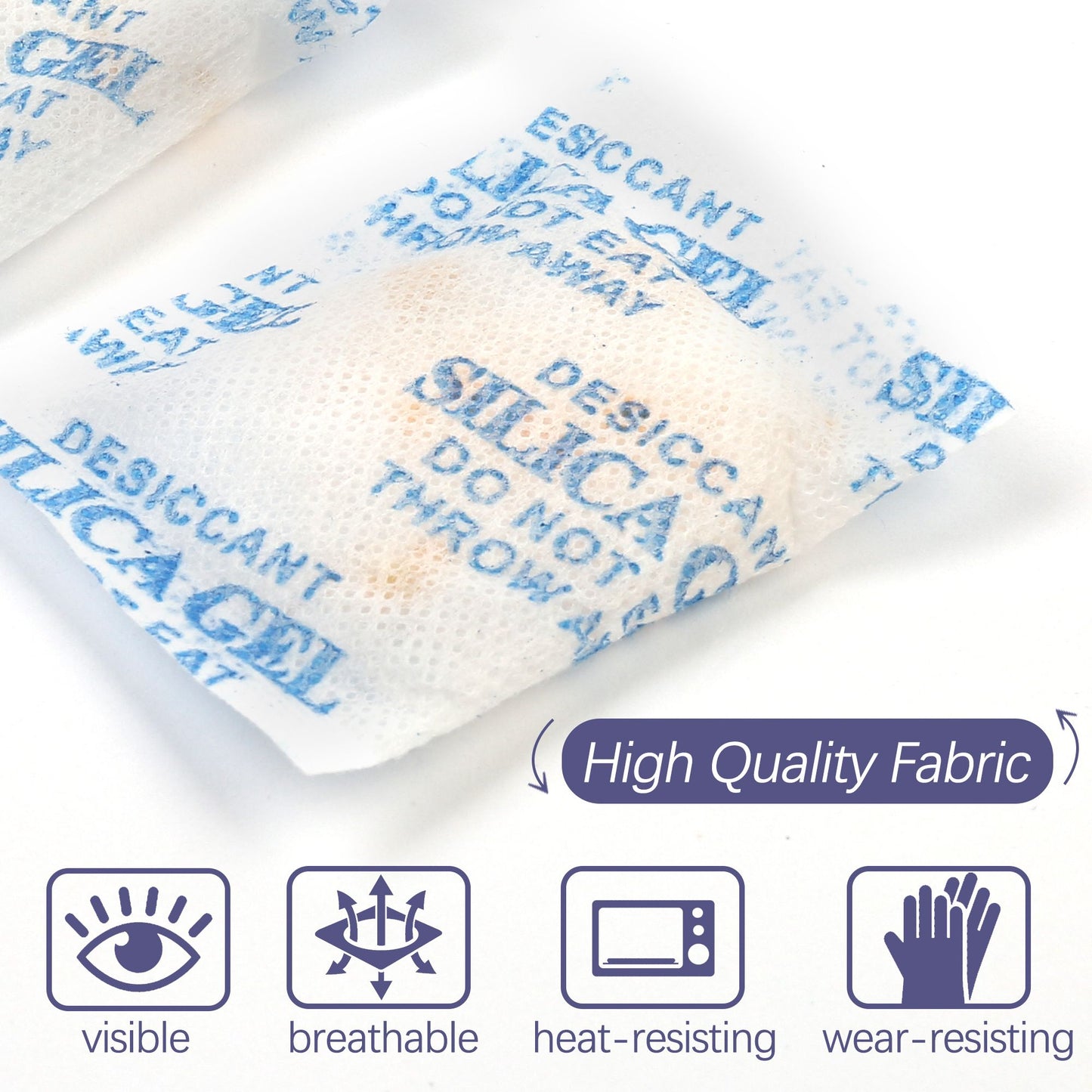 LotFancy Silica Gel Packs, Food Grade Desiccant Packs, Orange to Green Indicating, Non-Toxic Moisture Absorber Desiccant Bags