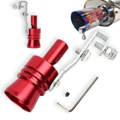 LotFancy Aluminum Blow off Valve BOV Simulator, Turbo Sound Whistle, Exhaust Pipe Muffler Tip