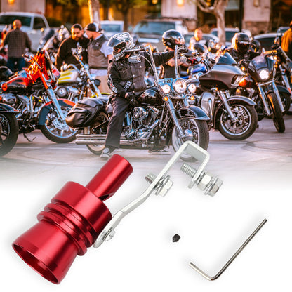 LotFancy Aluminum Blow off Valve BOV Simulator, Turbo Sound Whistle, Exhaust Pipe Muffler Tip