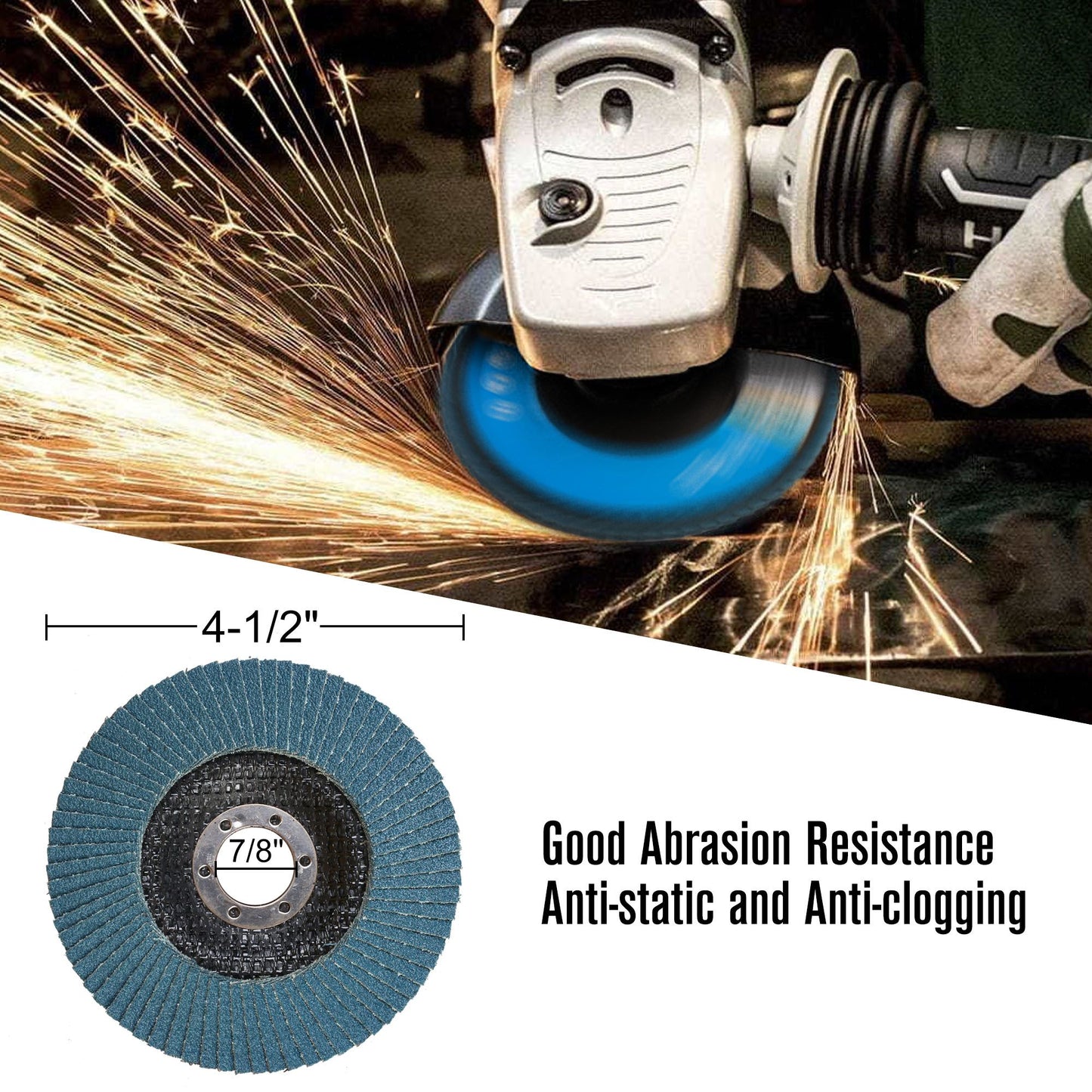 LotFancy Flap Discs for Angle Grinder