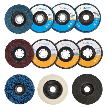 LotFancy Flap Discs for Angle Grinder