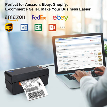 LotFancy Thermal Label Printer, 4x6 Shipping Label Printer, High Speed