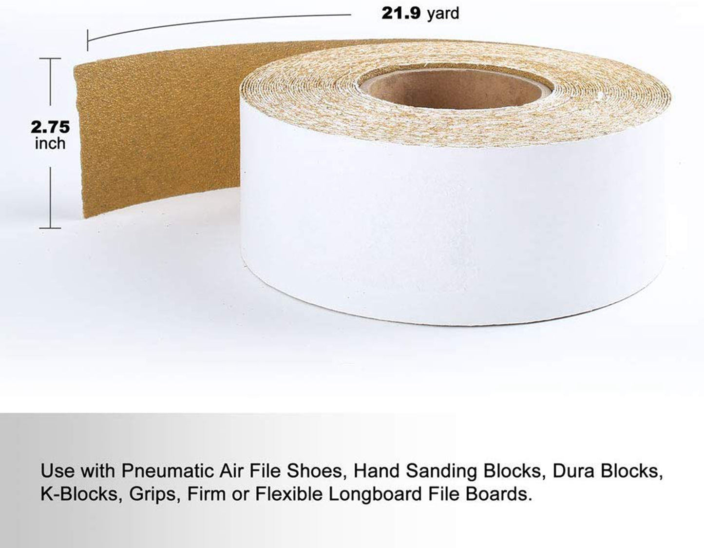 LotFancy Sandpaper Roll, PSA Self Adhesive Sticky Back Longboard Sand Paper, 2-3/4" Wide by 21.9 Yard Long, Premium Aluminum Oxide Abrasive Sanding Roll, for Automotive and Woodworking