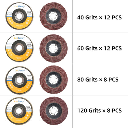 LotFancy Flap Discs for Angle Grinder